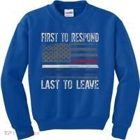 First Responders Great Giftpolice Military Firefighter Emt And Ems Gift Kids Sweatshirt thumb 0