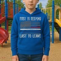 First Responders Great Giftpolice Military Firefighter Emt And Ems Gift Kids Hoodie thumb 2