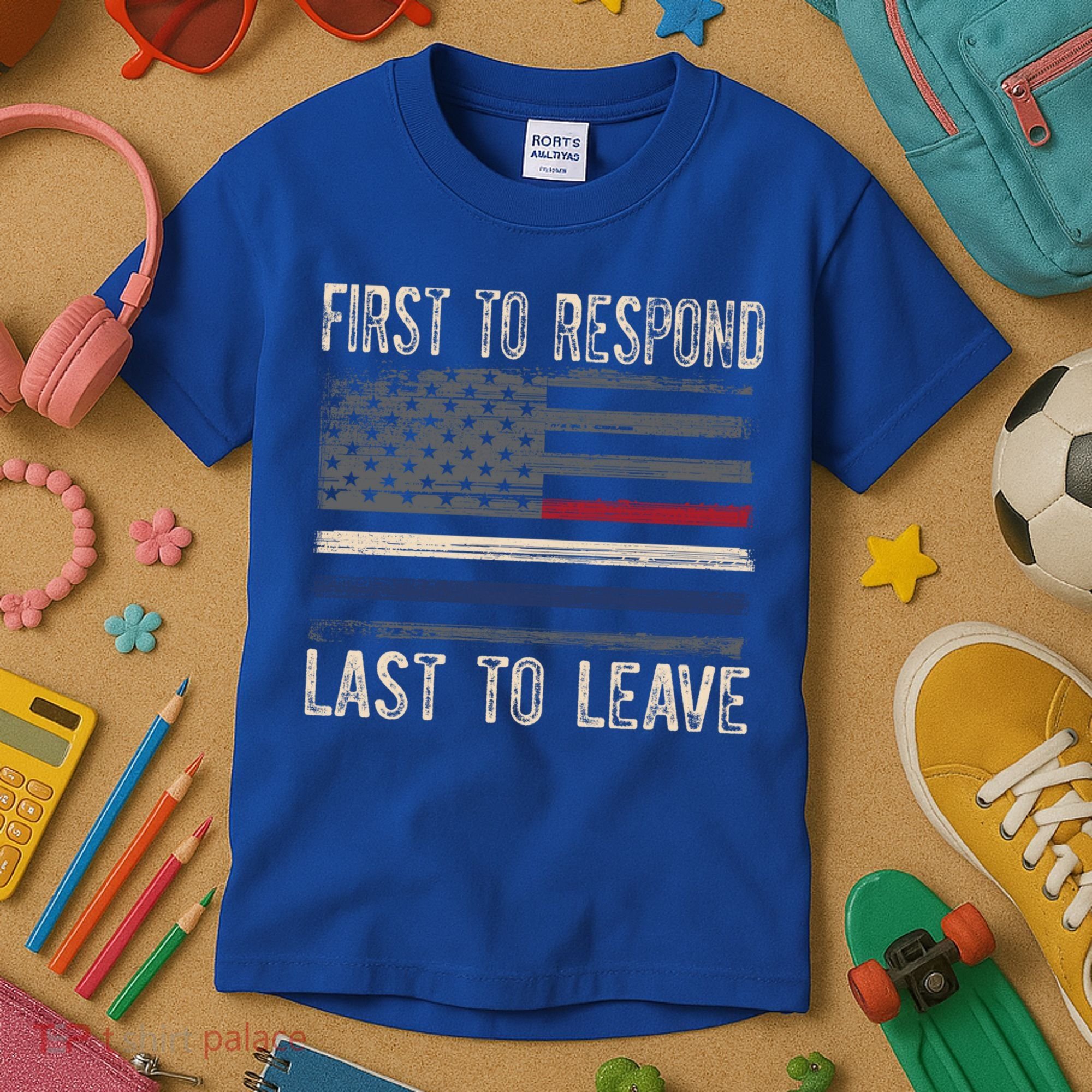 First Responders Great Giftpolice Military Firefighter Emt And Ems Gift Kids T-Shirt