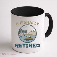 Fisherman Retirement Gift Officially O'fishally Retired Gift Coffee Mug thumb 1