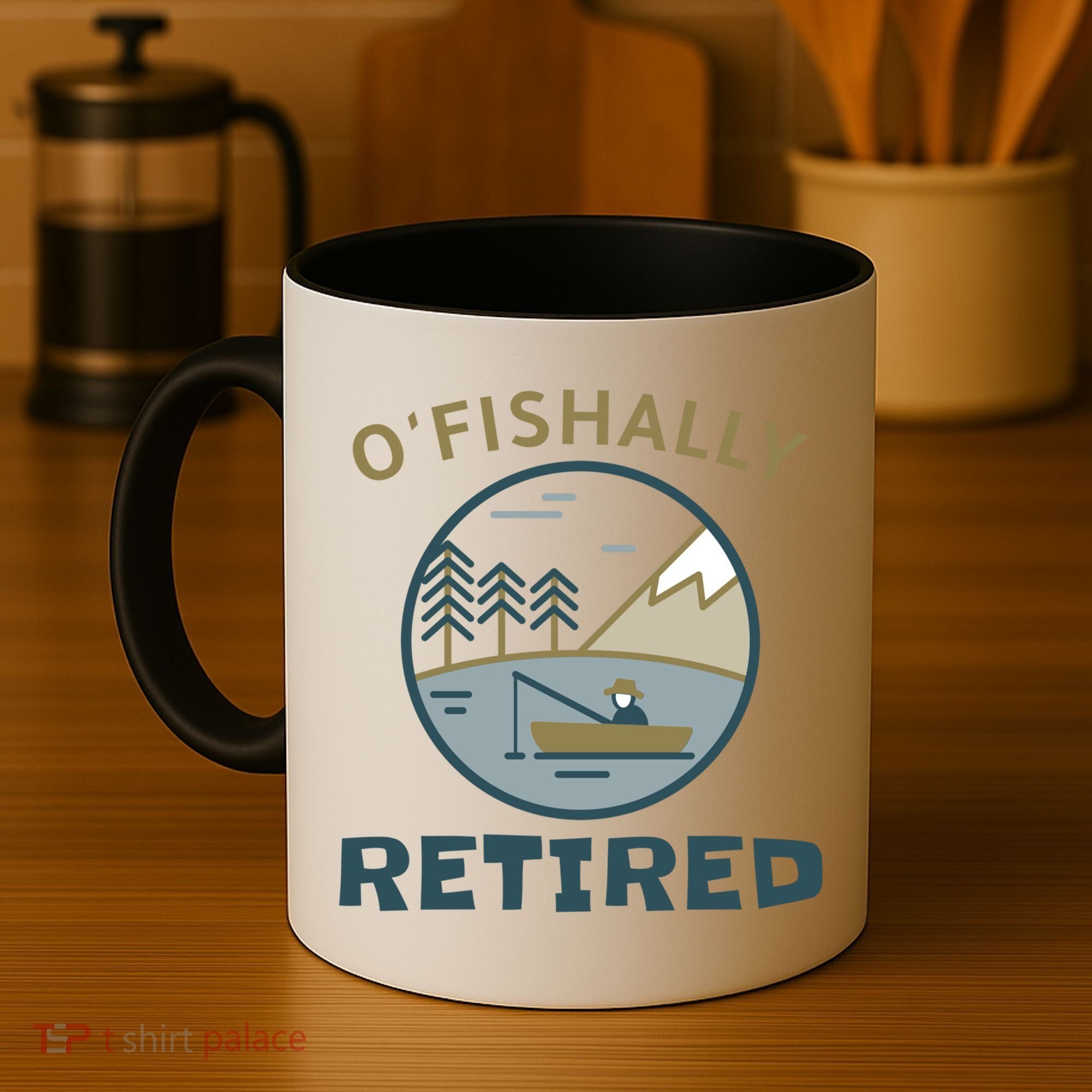 Fisherman Retirement Gift Officially O'fishally Retired Gift Coffee Mug