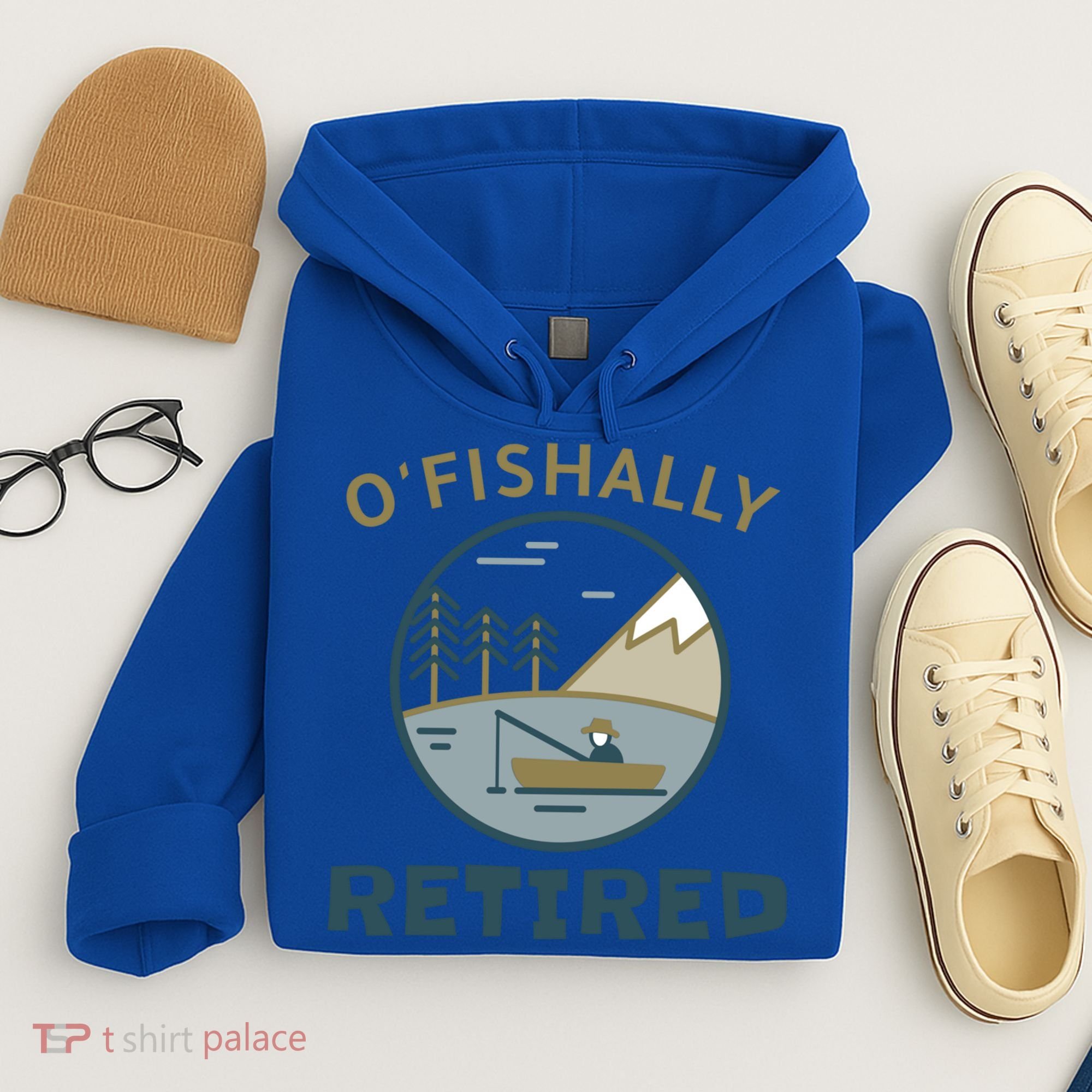 Fisherman Retirement Gift Officially O'fishally Retired Gift Hoodie