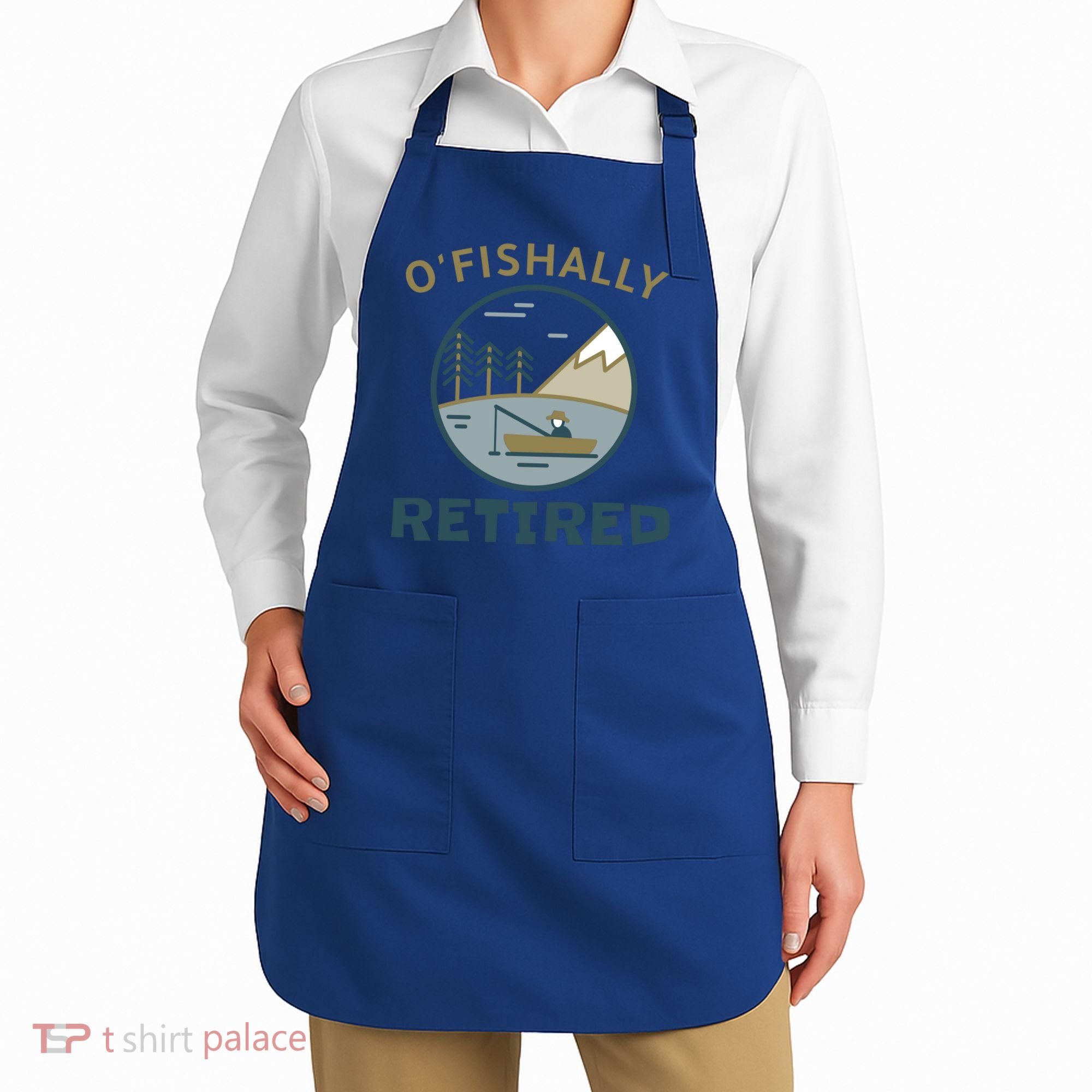 Fisherman Retirement Gift Officially O'fishally Retired Gift Apron