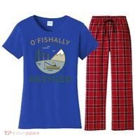 Fisherman Retirement Gift Officially O'fishally Retired Gift Women's Flannel Pajama Set thumb 0