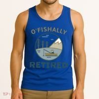 Fisherman Retirement Gift Officially O'fishally Retired Gift Tank Top thumb 3