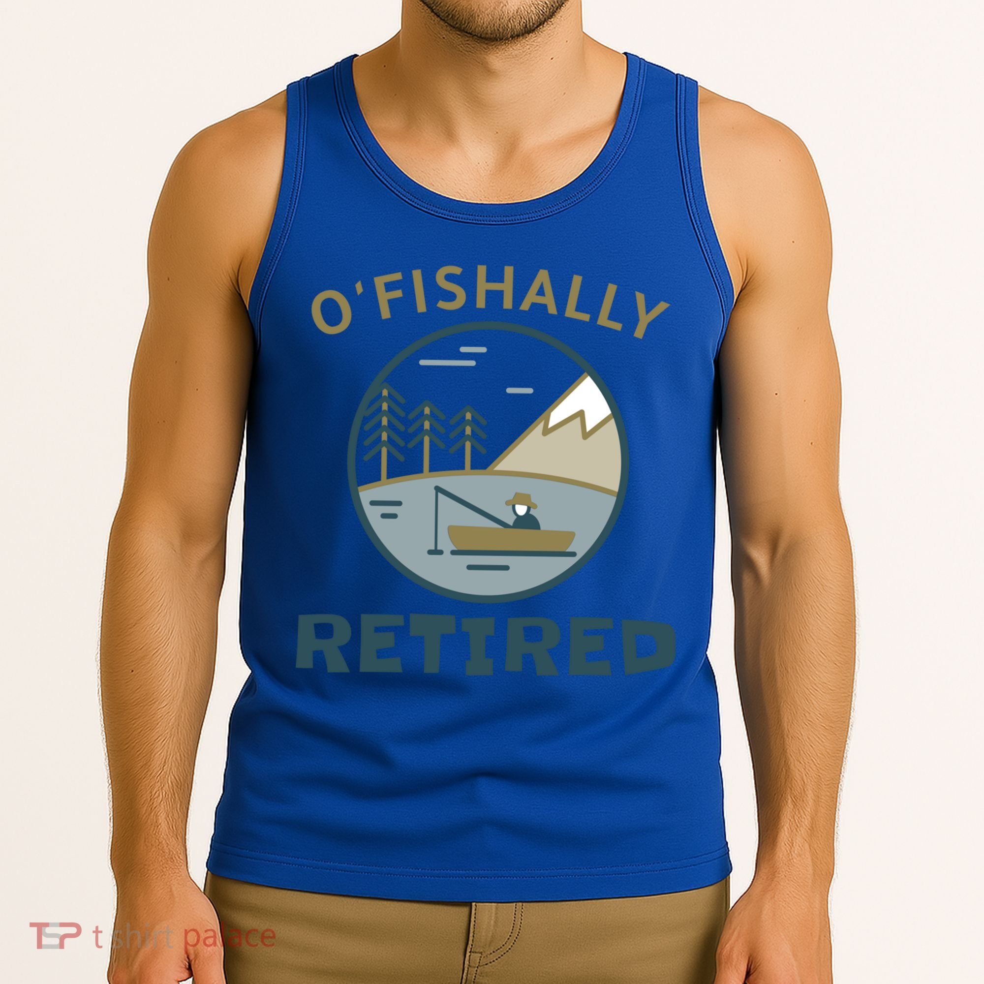 Fisherman Retirement Gift Officially O'fishally Retired Gift Tank Top
