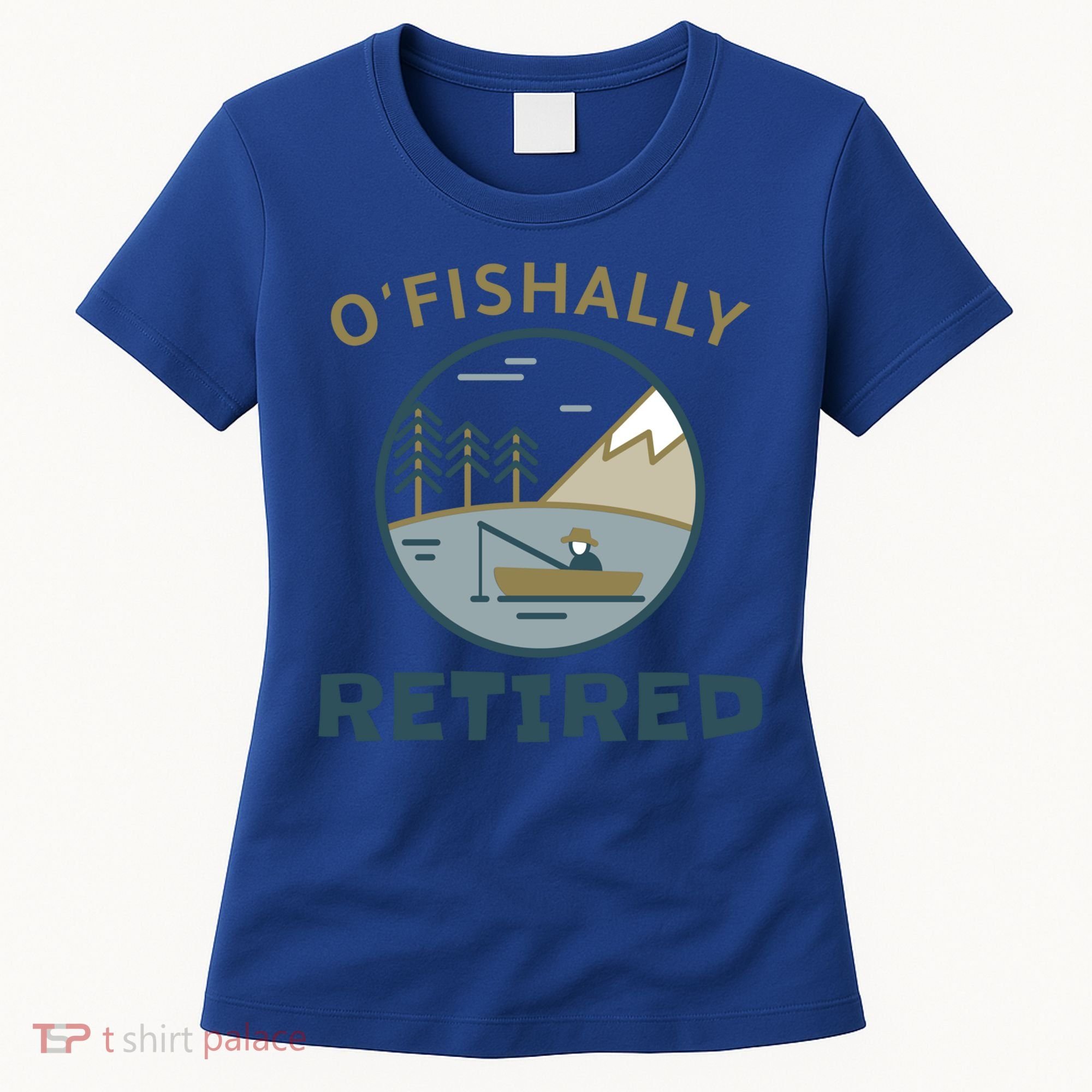 Fisherman Retirement Gift Officially O'fishally Retired Gift Women's T-Shirt