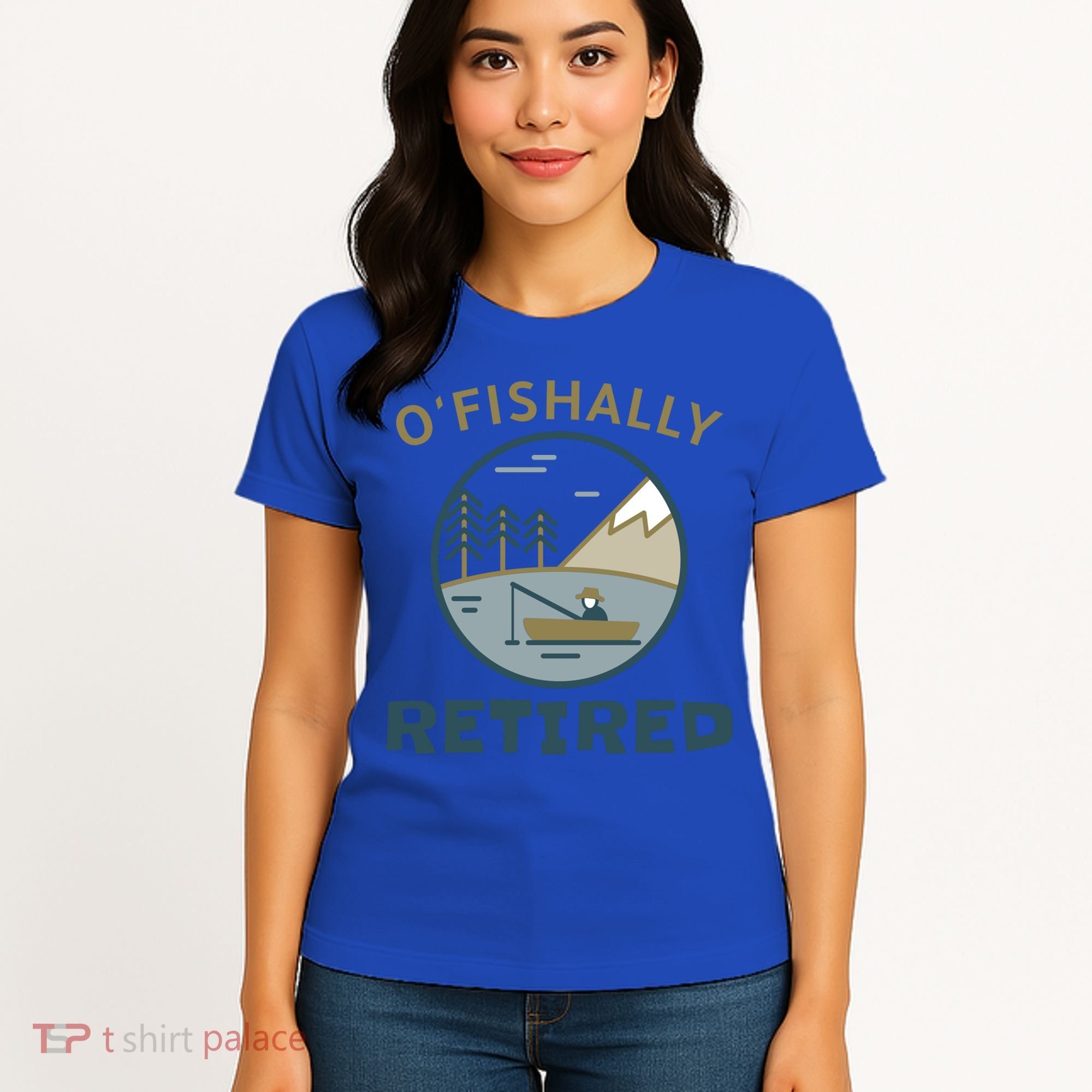 Fisherman Retirement Gift Officially O'fishally Retired Gift Women's T-Shirt