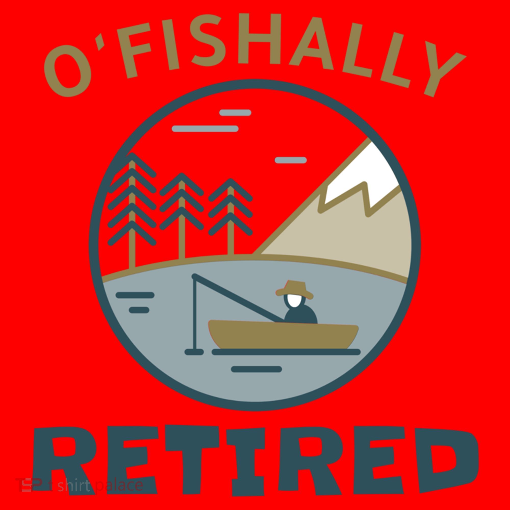 Fisherman Retirement Gift Officially O'fishally Retired Gift Santa Hat