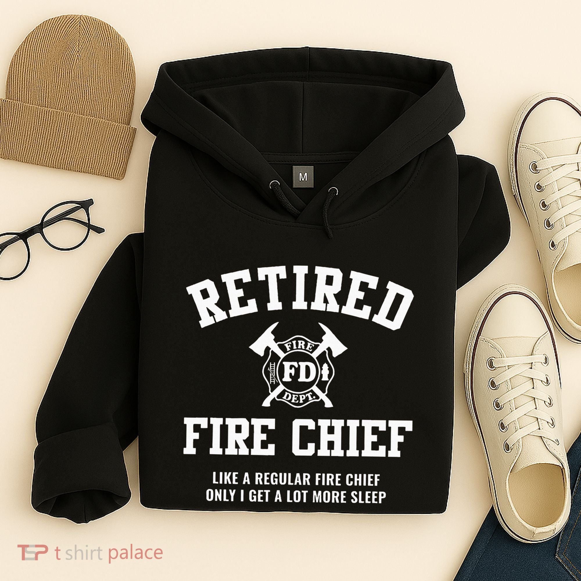 Firefighter Retirement Gifts Funny Retired Fire Chief Hoodie