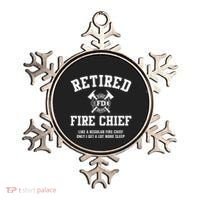 Firefighter Retirement Gifts Funny Retired Fire Chief Ornament thumb 0