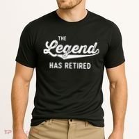 Funny Retirement Gifts The Legend Has Retired Cooling Performance Crew T-Shirt thumb 2
