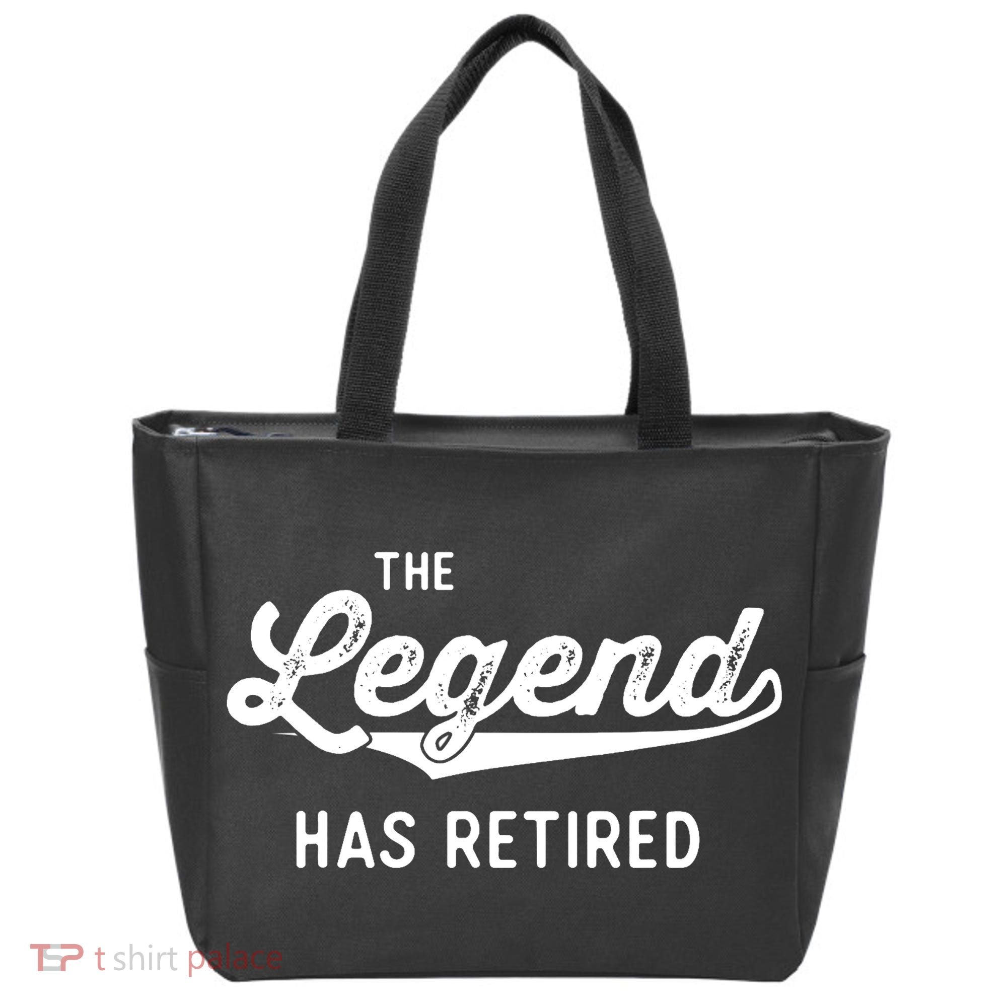 Funny Retirement Gifts The Legend Has Retired Tote Bag