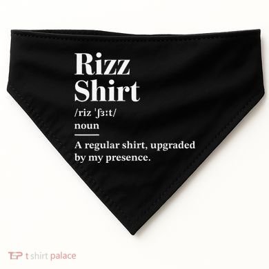 Funny Rizz Gen Z Gen Alpha Slang Charisma Meme USA-Made Doggie Bandana