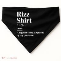 Funny Rizz Gen Z Gen Alpha Slang Charisma Meme USA-Made Doggie Bandana thumb 0