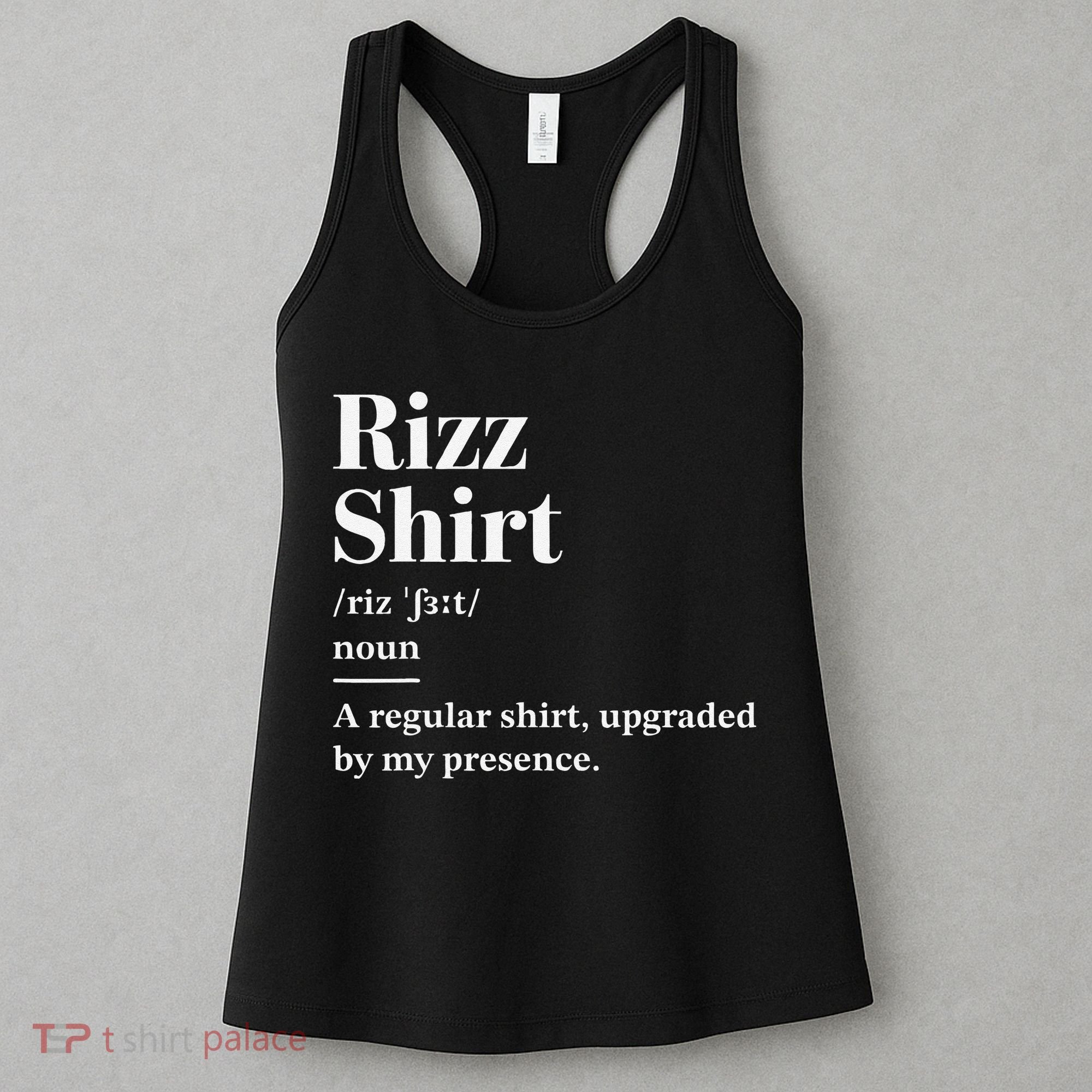Funny Rizz Gen Z Gen Alpha Slang Charisma Meme Women's Tank Top