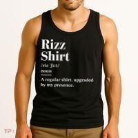 Funny Rizz Gen Z Gen Alpha Slang Charisma Meme Tank Top thumb 3