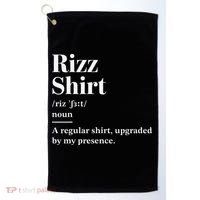 Funny Rizz Gen Z Gen Alpha Slang Charisma Meme Golf Towel thumb 0