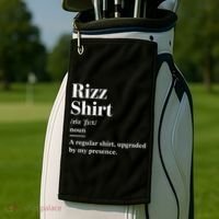 Funny Rizz Gen Z Gen Alpha Slang Charisma Meme Golf Towel thumb 2