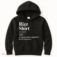Funny Rizz Gen Z Gen Alpha Slang Charisma Meme Kids Hoodie thumb 0
