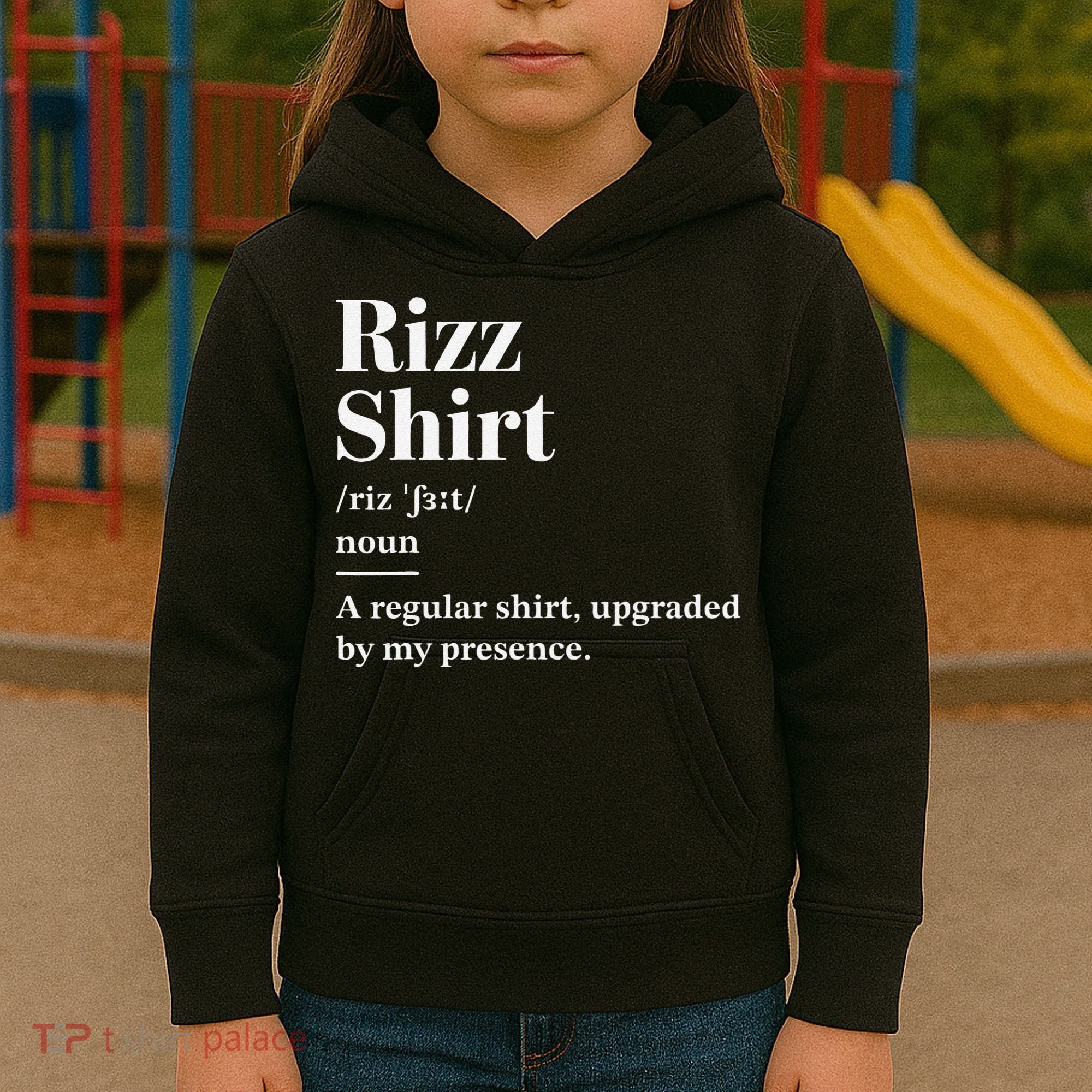 Funny Rizz Gen Z Gen Alpha Slang Charisma Meme Kids Hoodie