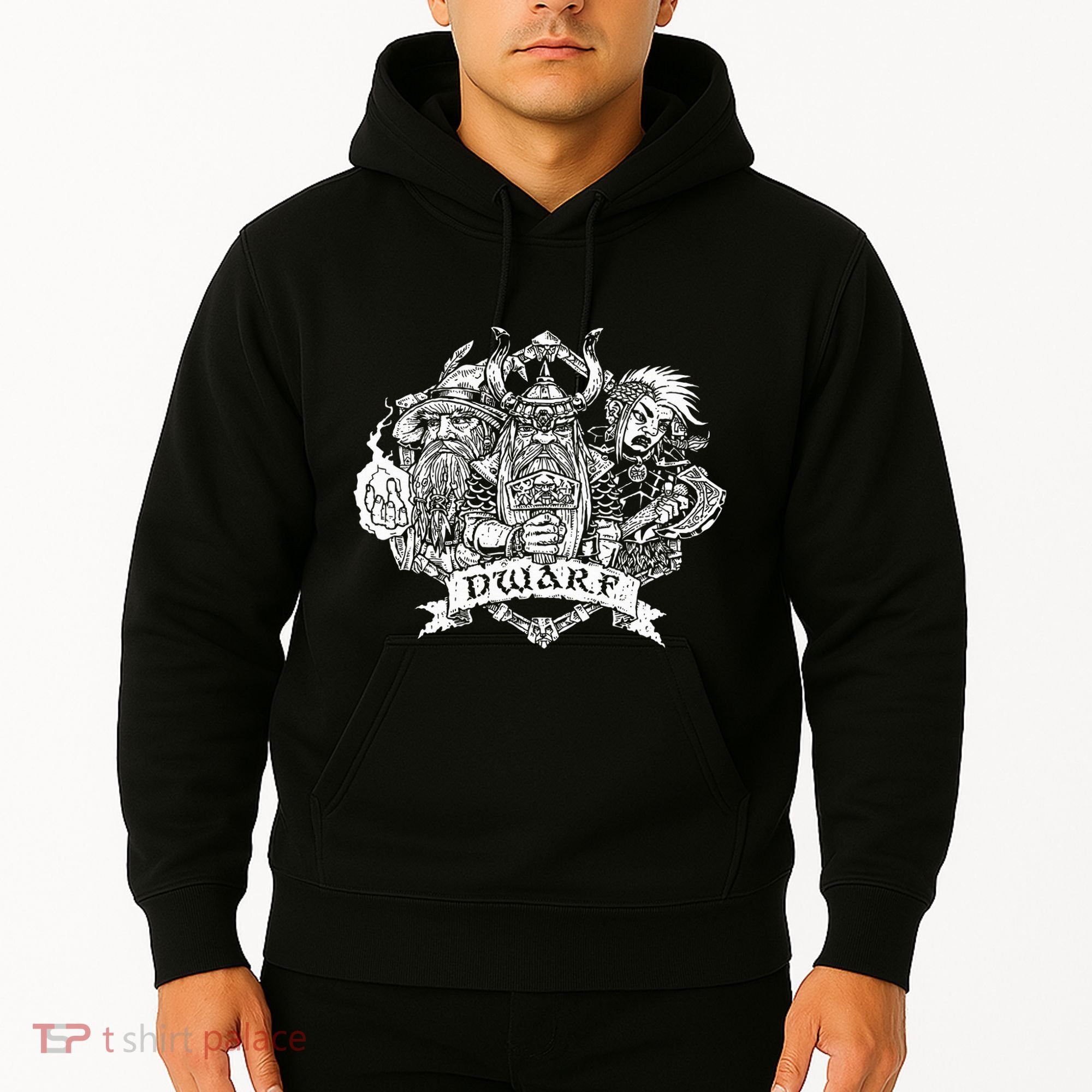 Fantasy Roleplaying Game Dwarf Hoodie