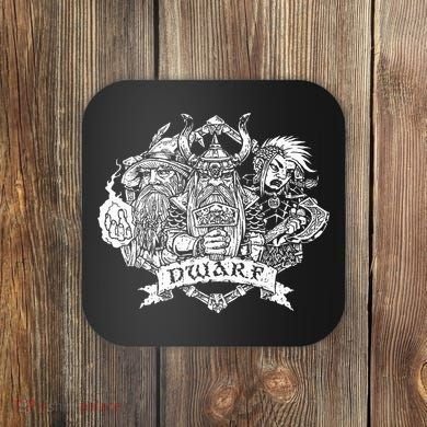 Fantasy Roleplaying Game Dwarf Coaster