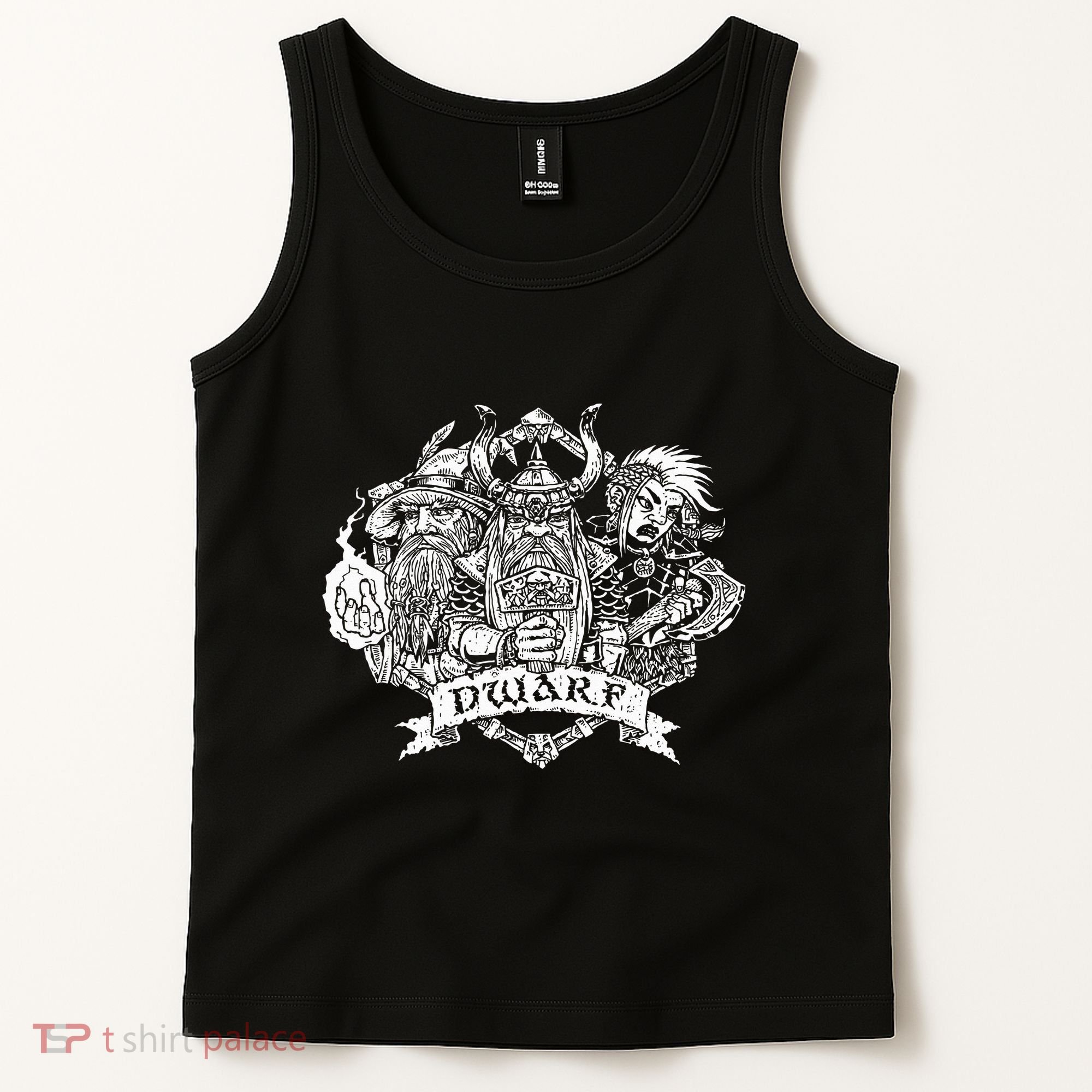 Fantasy Roleplaying Game Dwarf Tank Top