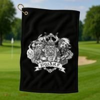 Fantasy Roleplaying Game Dwarf Golf Towel thumb 1