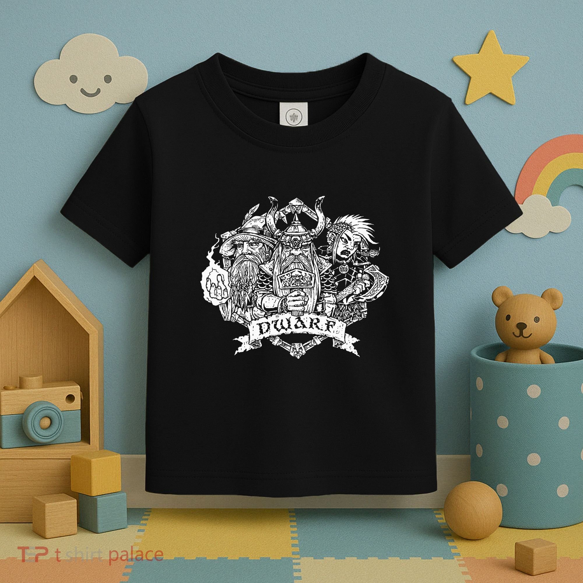 Fantasy Roleplaying Game Dwarf Toddler T-Shirt