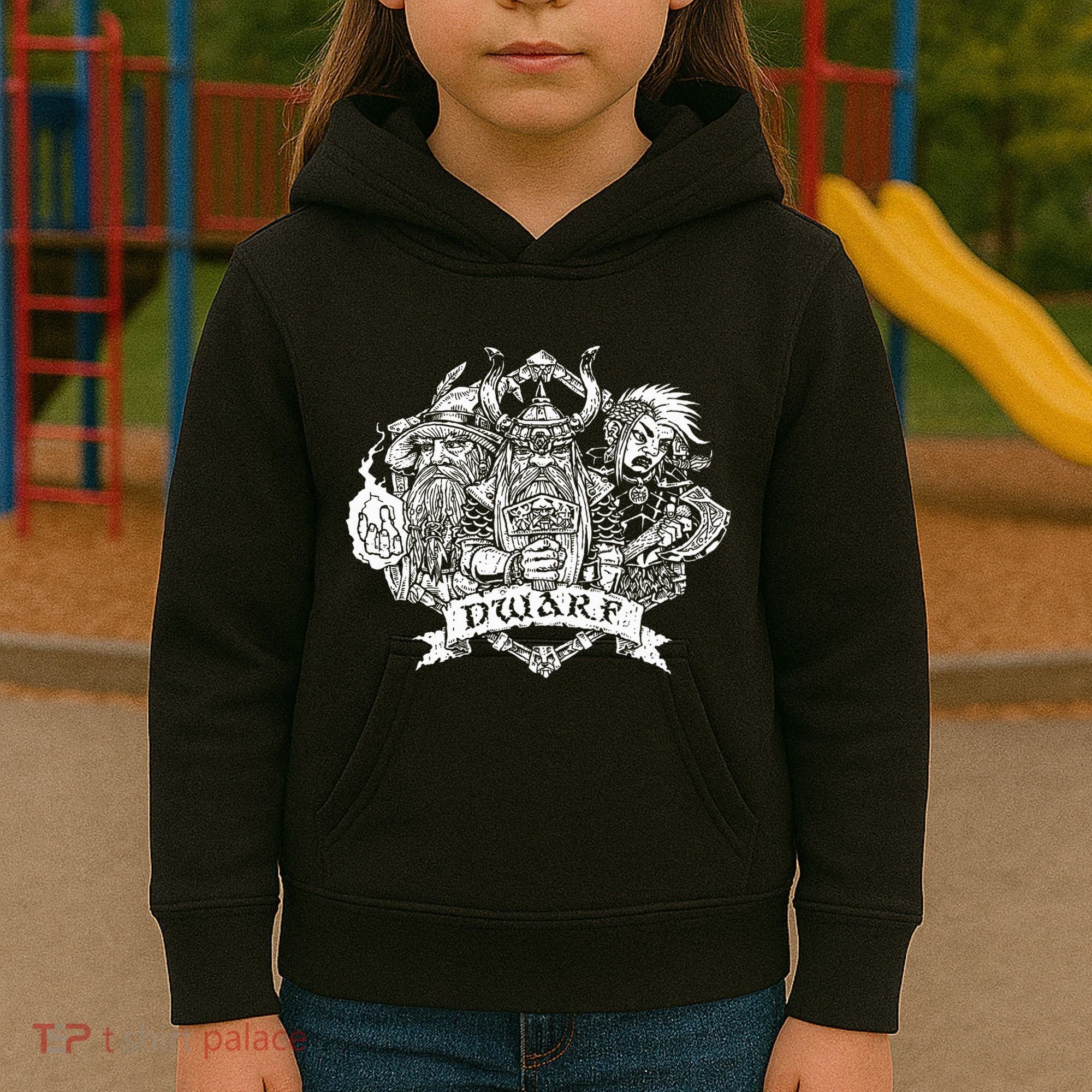 Fantasy Roleplaying Game Dwarf Kids Hoodie