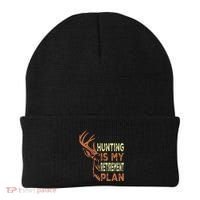 Funny Retirement Gifts For Hunting Is My Retirement Plan Beanie thumb 0