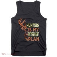 Funny Retirement Gifts For Hunting Is My Retirement Plan Tank Top thumb 0