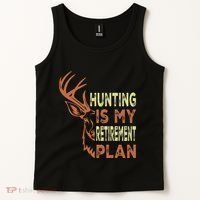 Funny Retirement Gifts For Hunting Is My Retirement Plan Tank Top thumb 2