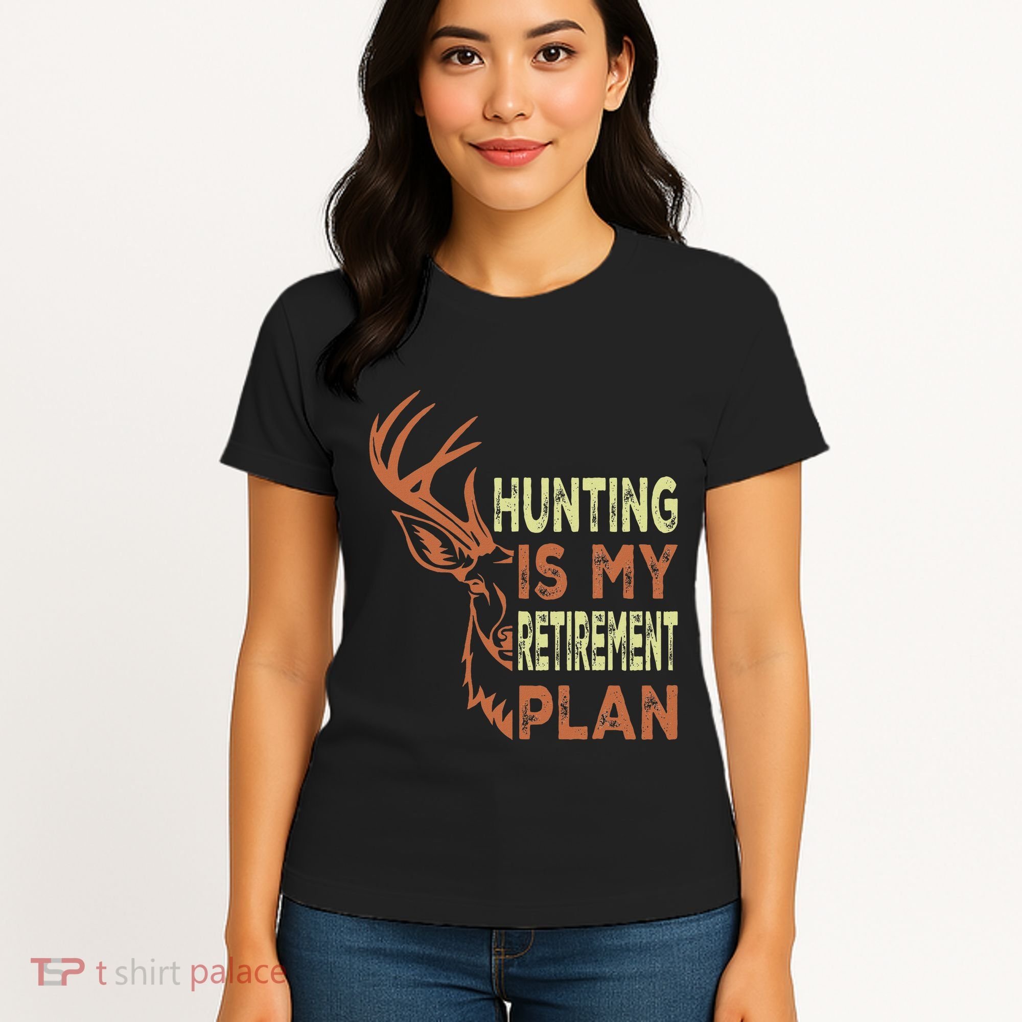 Funny Retirement Gifts For Hunting Is My Retirement Plan Women's T-Shirt