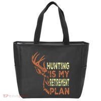Funny Retirement Gifts For Hunting Is My Retirement Plan Tote Bag thumb 0