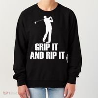 Funny Retro Grip and Rip It Disc Golf Women's Sweatshirt thumb 0