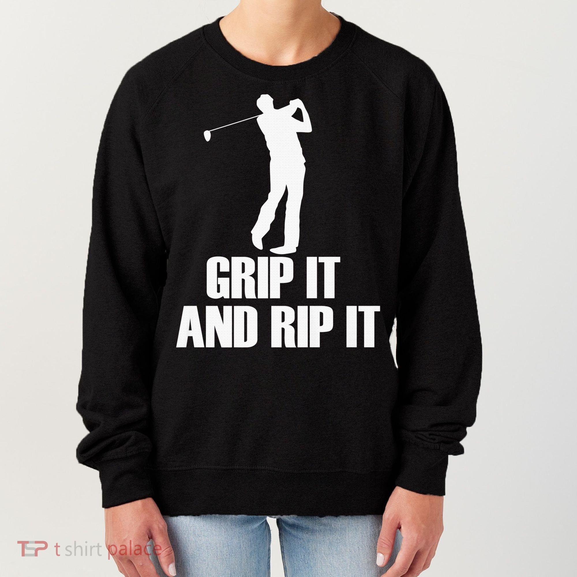 Funny Retro Grip and Rip It Disc Golf Women's Sweatshirt
