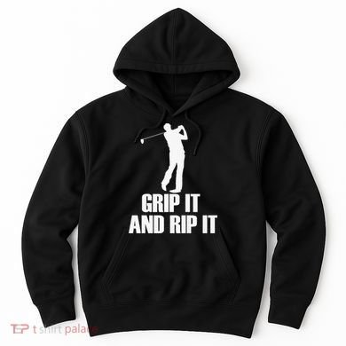Funny Retro Grip and Rip It Disc Golf Hoodie