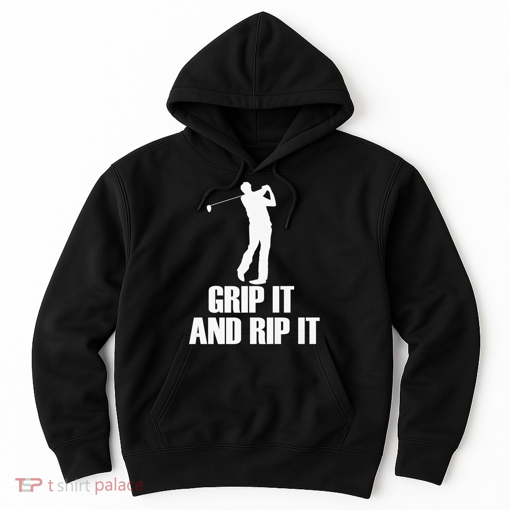 Funny Retro Grip and Rip It Disc Golf Hoodie