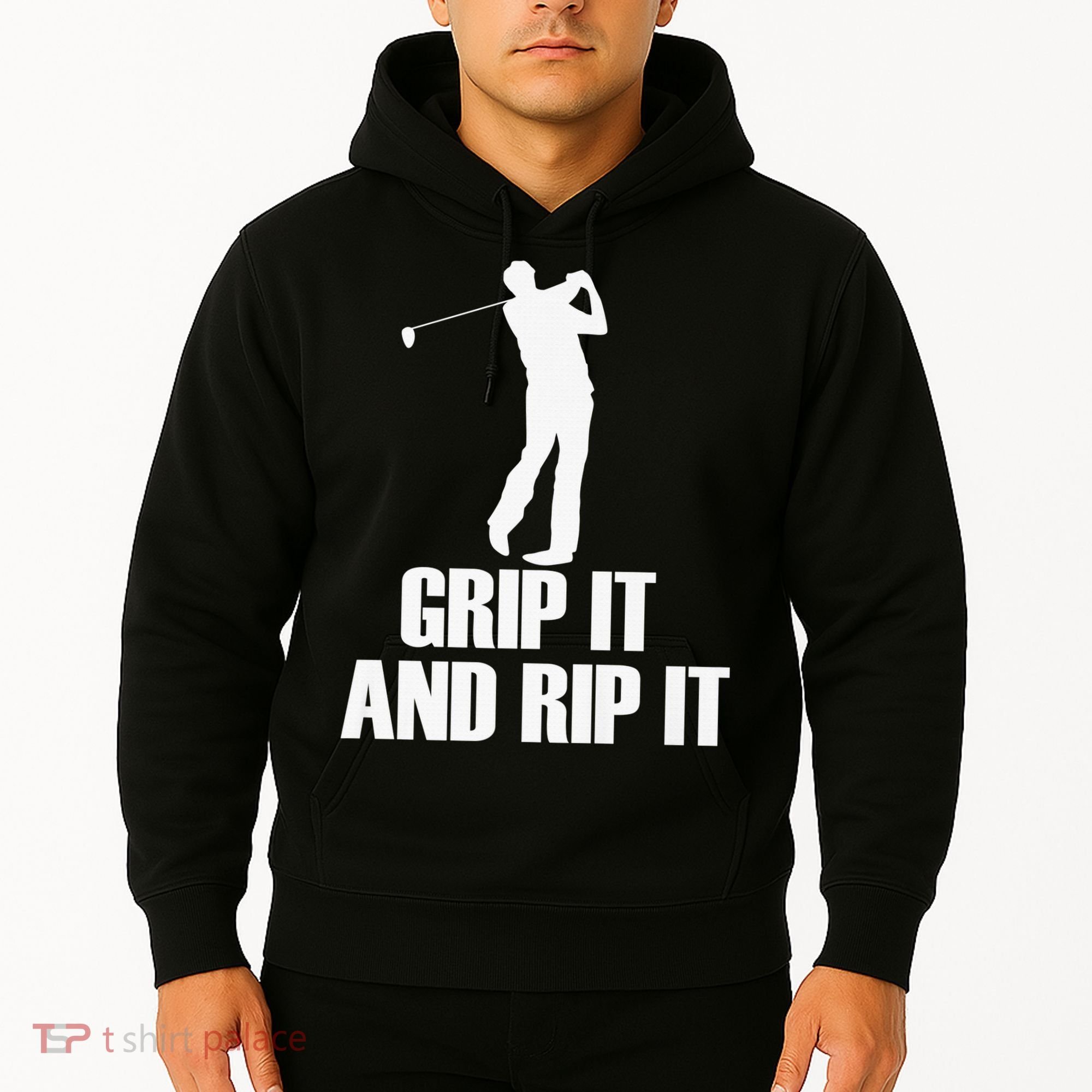Funny Retro Grip and Rip It Disc Golf Hoodie