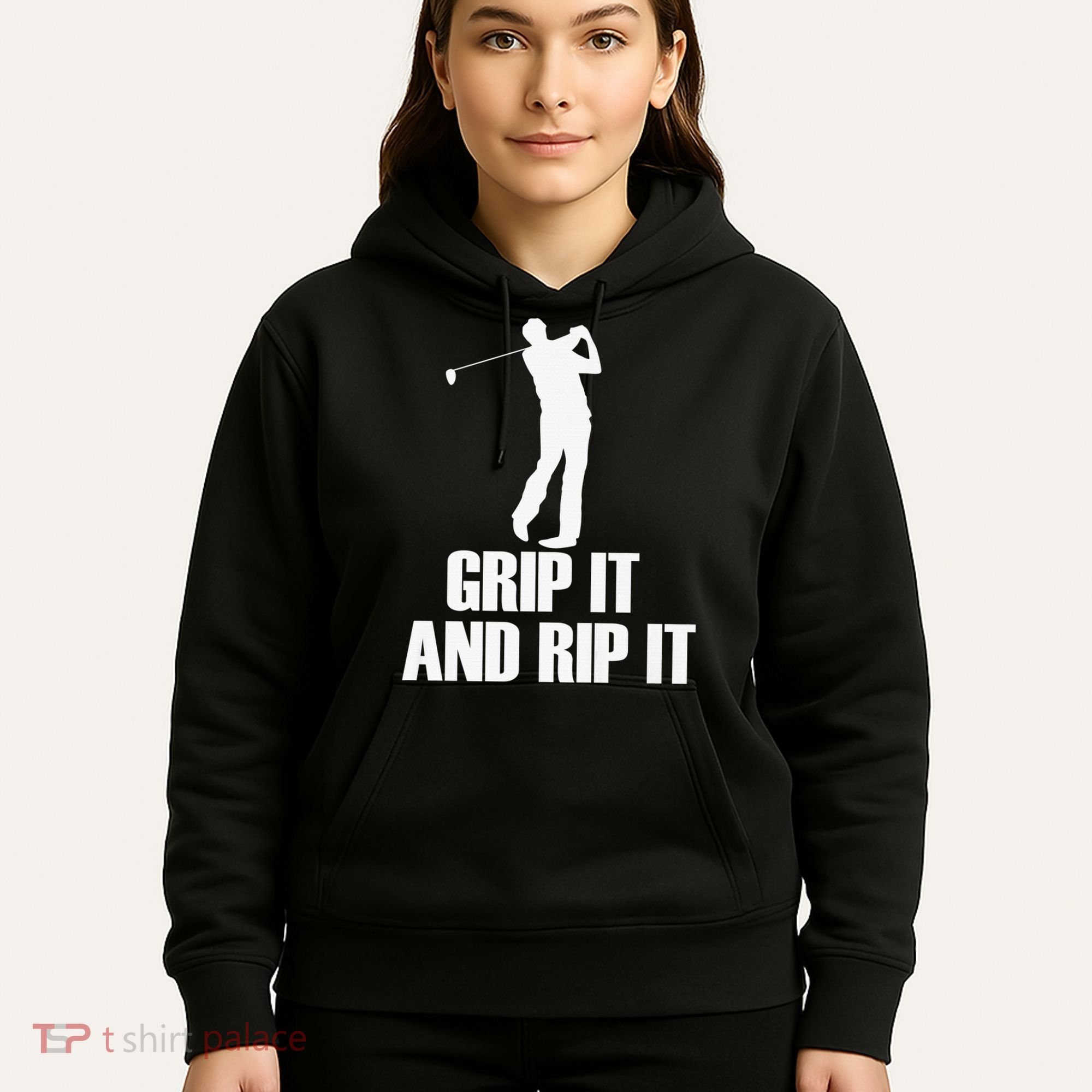 Funny Retro Grip and Rip It Disc Golf Hoodie