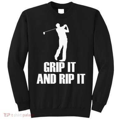 Funny Retro Grip and Rip It Disc Golf Sweatshirt