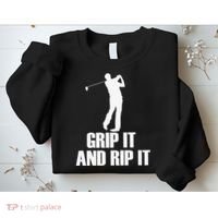 Funny Retro Grip and Rip It Disc Golf Sweatshirt thumb 2