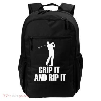 Funny Retro Grip and Rip It Disc Golf Backpack
