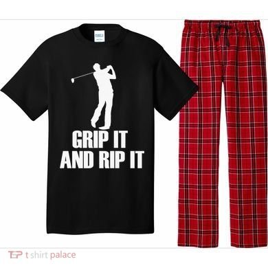 Funny Retro Grip and Rip It Disc Golf Pajama Set