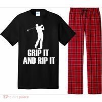 Funny Retro Grip and Rip It Disc Golf Pajama Set thumb 0