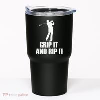 Funny Retro Grip and Rip It Disc Golf Tumbler thumb 0