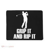 Funny Retro Grip and Rip It Disc Golf Mousepad thumb 0
