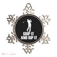 Funny Retro Grip and Rip It Disc Golf Ornament thumb 0